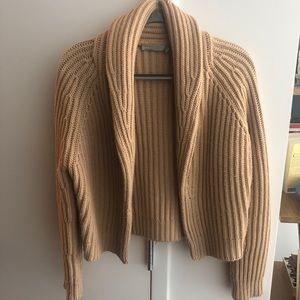 Vince heavy knit camel cardigan size XS